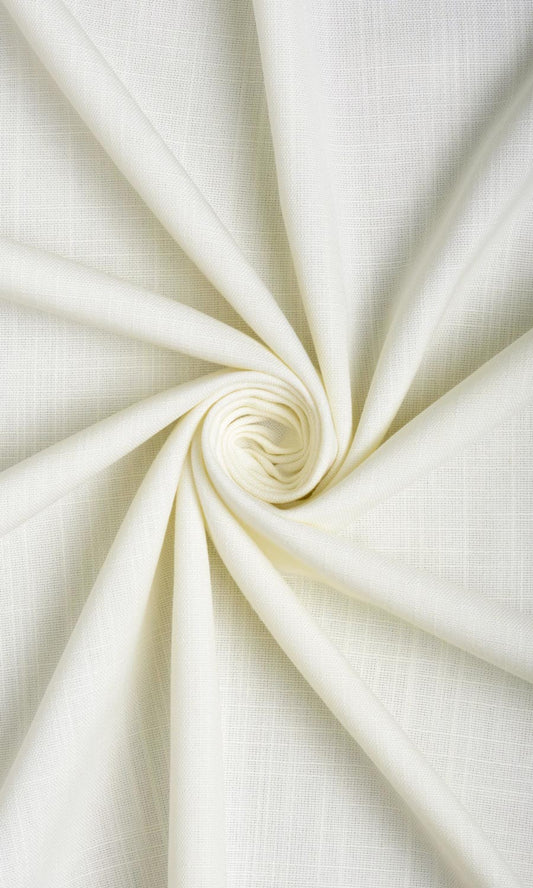 Plain Linen Texture Roman Blinds (White)