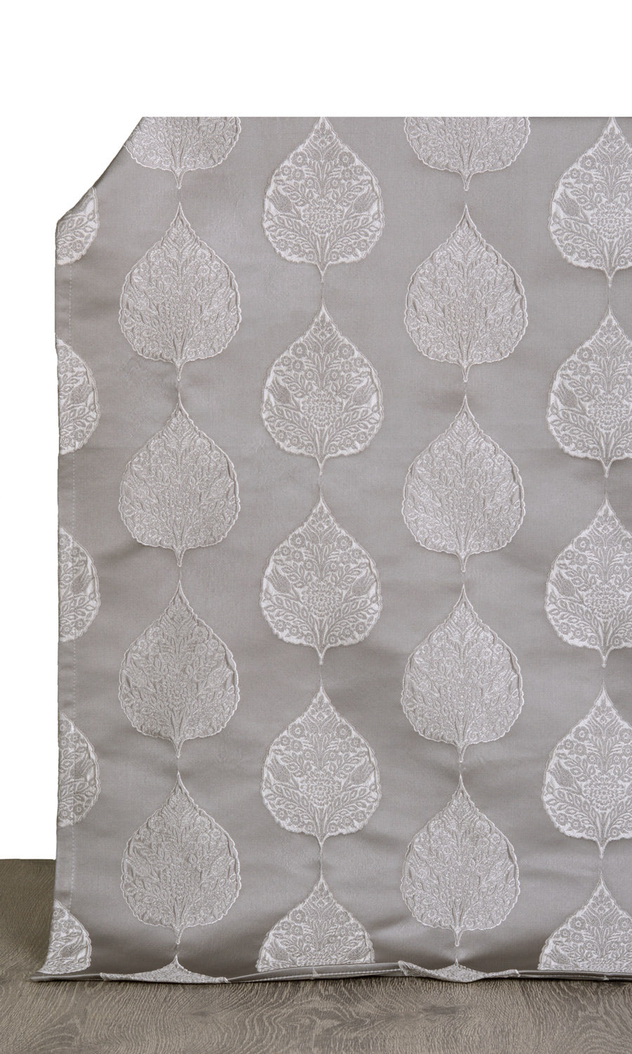Ogee Patterned  Roman Blinds (Pale Gray) for Living, Bedroom, Kitchen, Bathroom