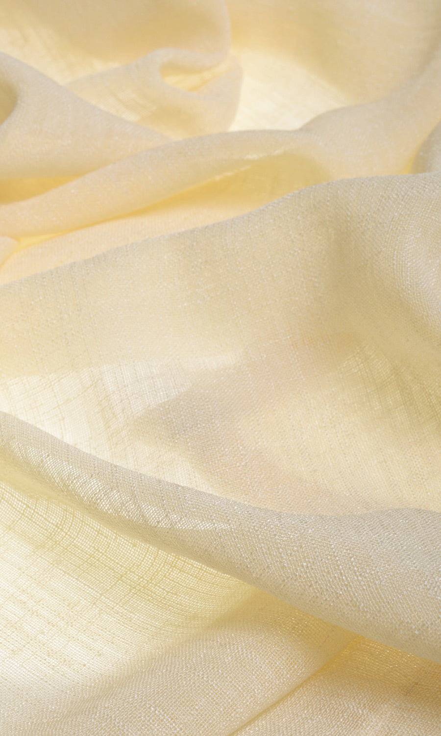 Sheer Linen Blinds (Lemon Yellow) for Living, Bedroom, Kitchen, Bathroom