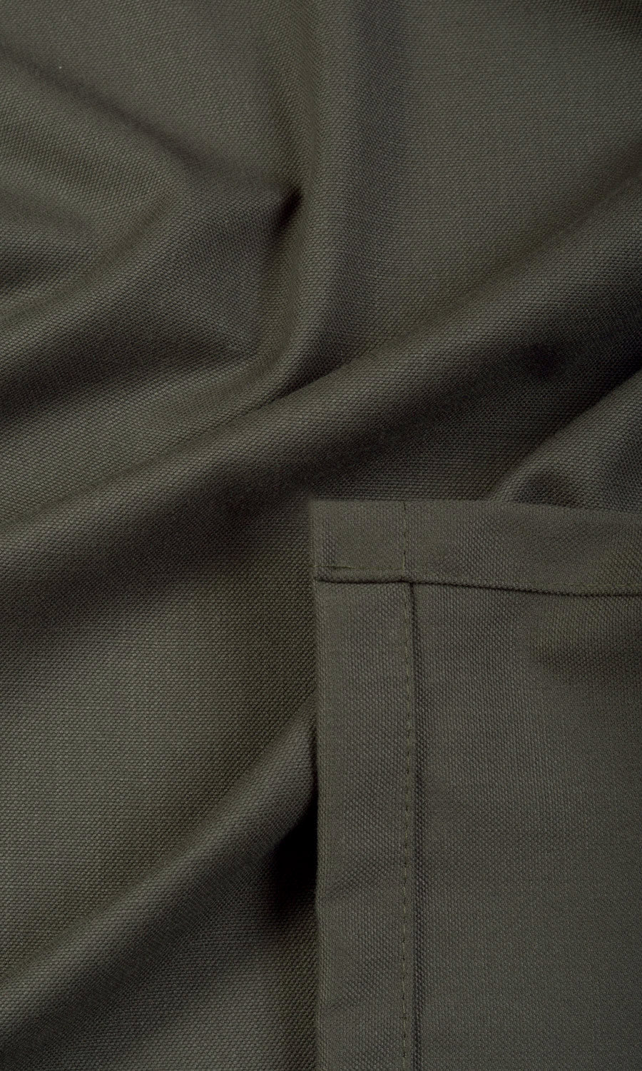 Linen Rich Window Treatments Fabric Sample (Charcoal Grey)