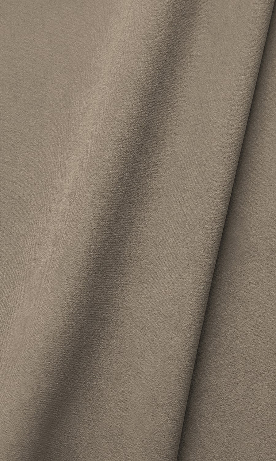 Velvet Window Treatments Fabric Sample (Pale Mocha Brown)