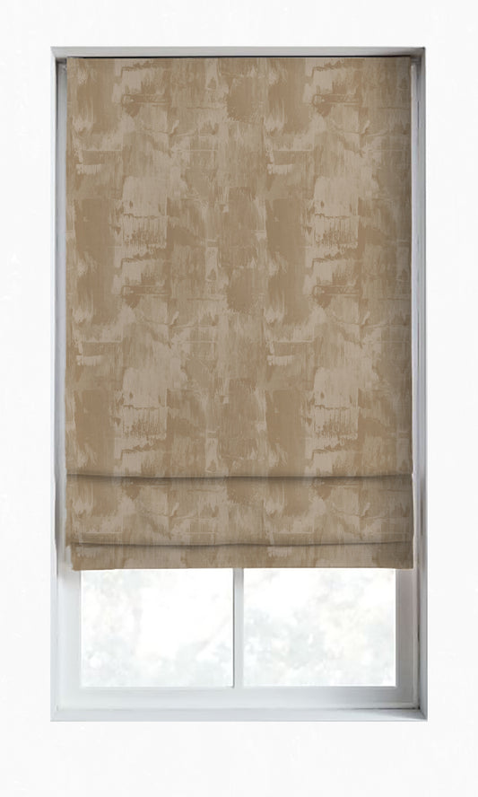 Modern Striped Home Décor Fabric Sample (Brown/ Beige)
