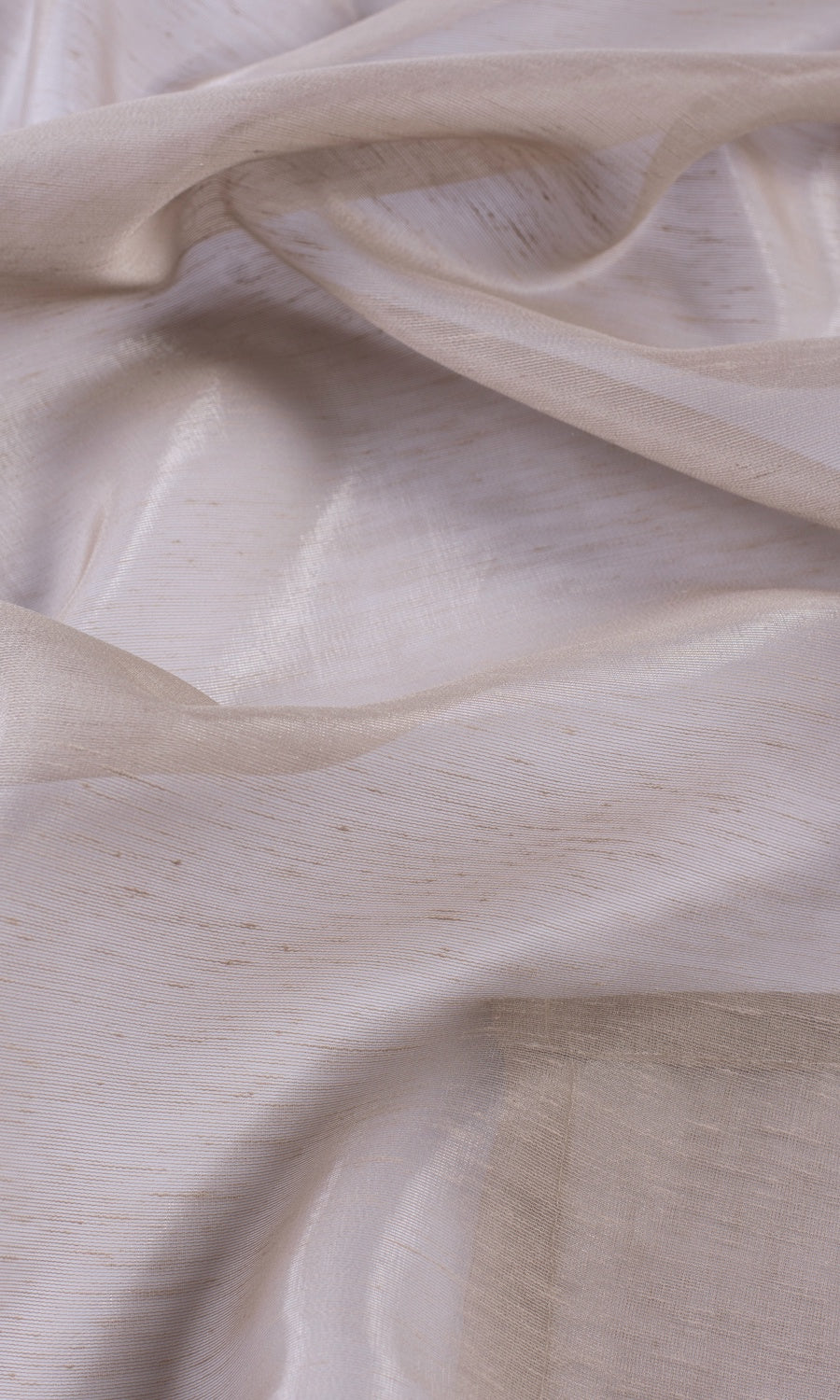 Textured Sheer Made-to-Measure Roman Blinds (Hazelwood Beige/ Brown)