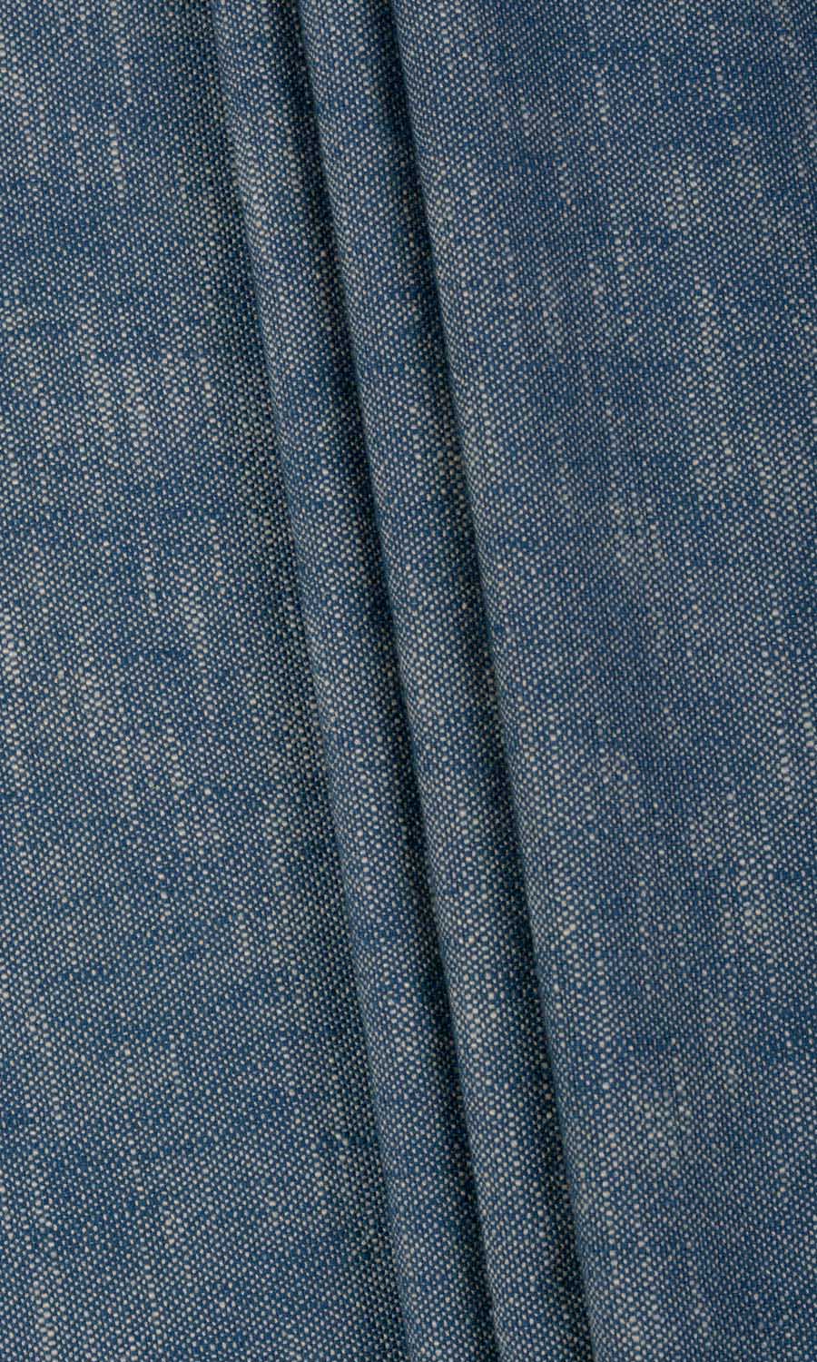 Plain Cotton Roman Blinds (Navy Blue) Extra Long Short Wide