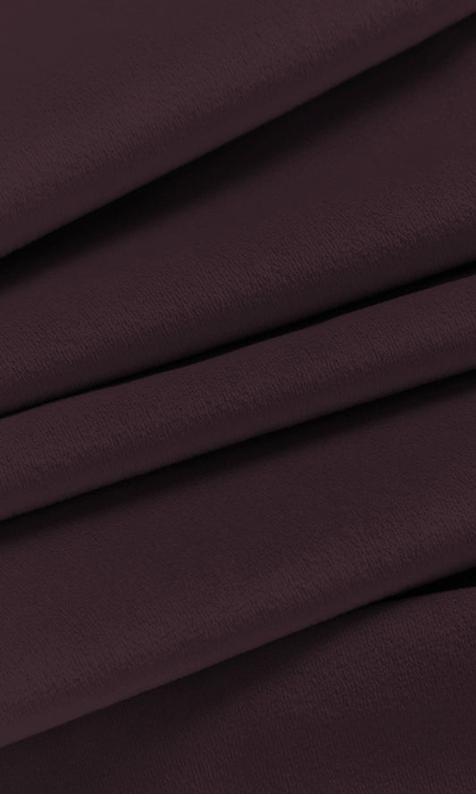 Velvet Home Décor Fabric By the Metre (Wine/ Deep Purple)