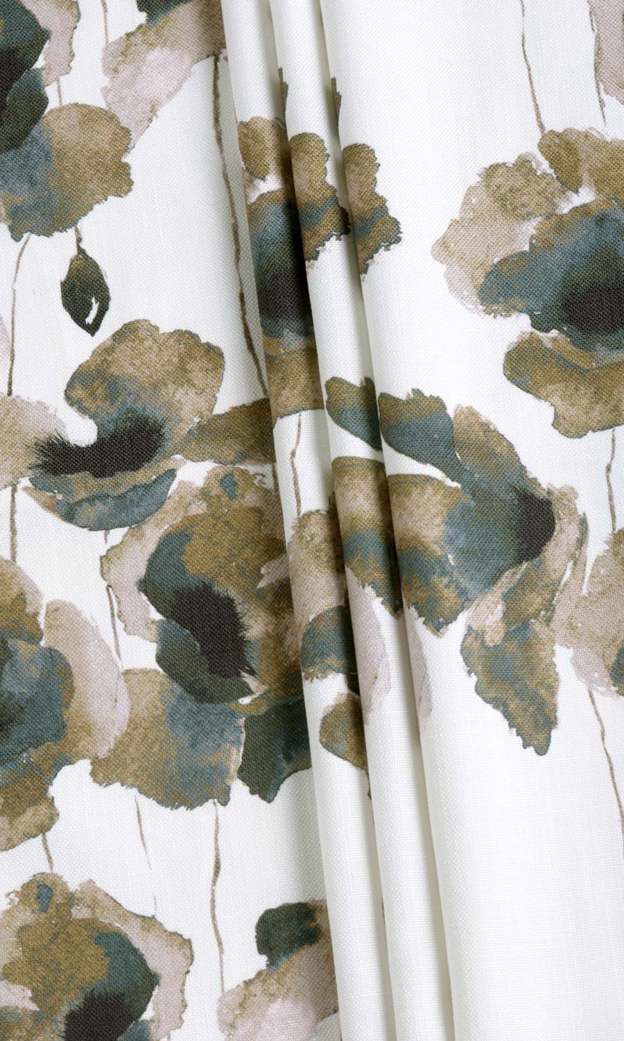 Water Lilies Floral Roman Blinds (Brown/ Grey) Extra Long Short Wide