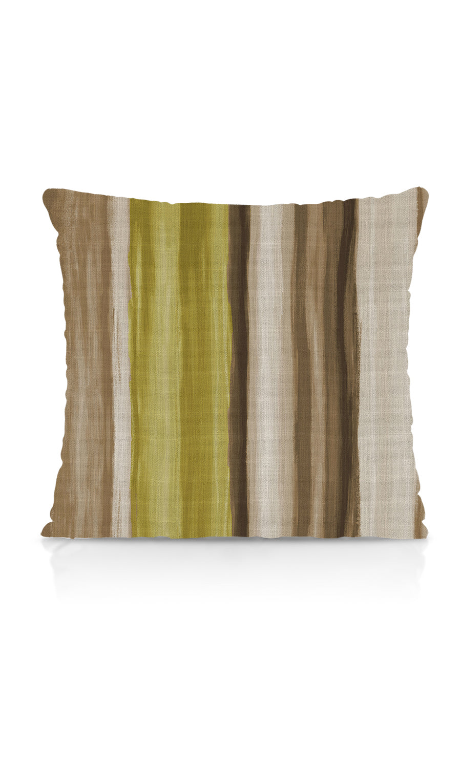 Watercolor Striped Home Textile Fabric Material Sample (Yellow/ Brown/ Green)