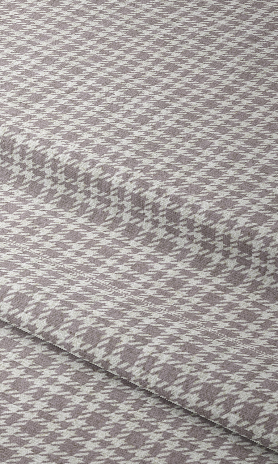 Modern Check Patterned Home Textile Fabric Material By the Metre (Mauve)