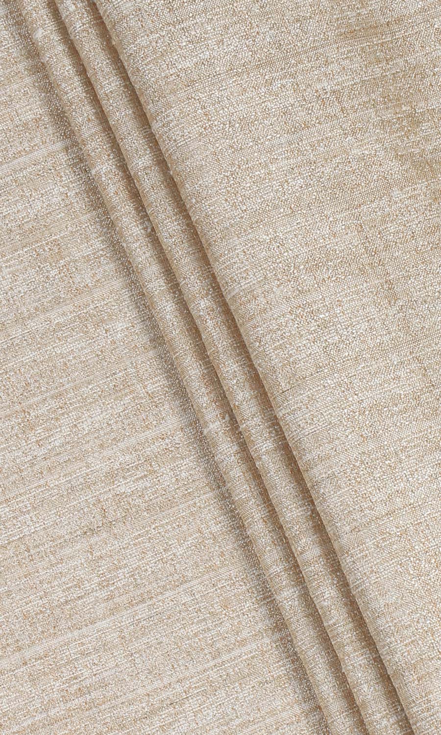 Faux Silk Textured Home Décor Fabric Sample (Pale Beige)