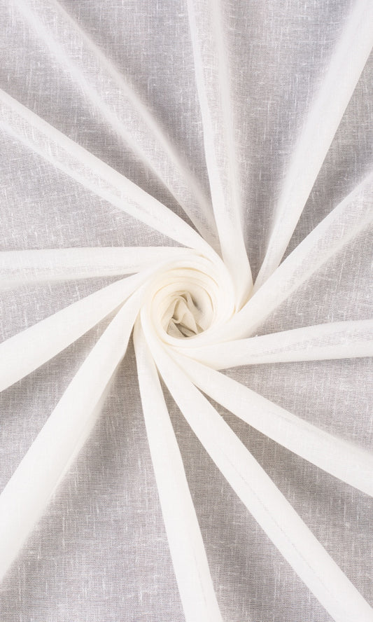 Plain Sheer Roman Shades (Cream)