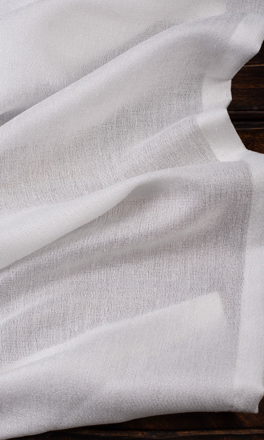 Plain Semi-Sheer Roman Blinds (Pearl White) for Living, Bedroom, Kitchen, Bathroom