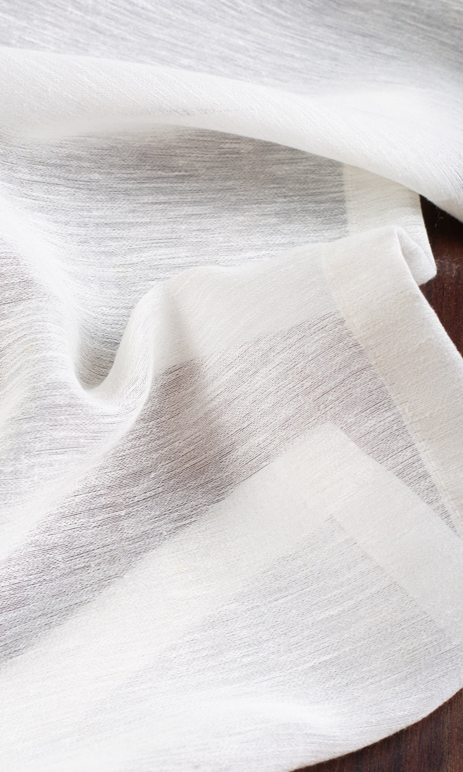 Plain Semi-Sheer Made-to-Measure Roman Blinds (White)