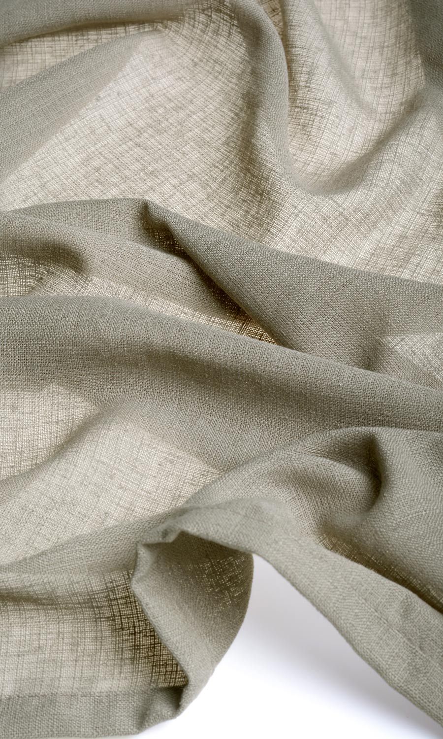 Sheer Home Textile Fabric Material Sample (Taupe Grey)