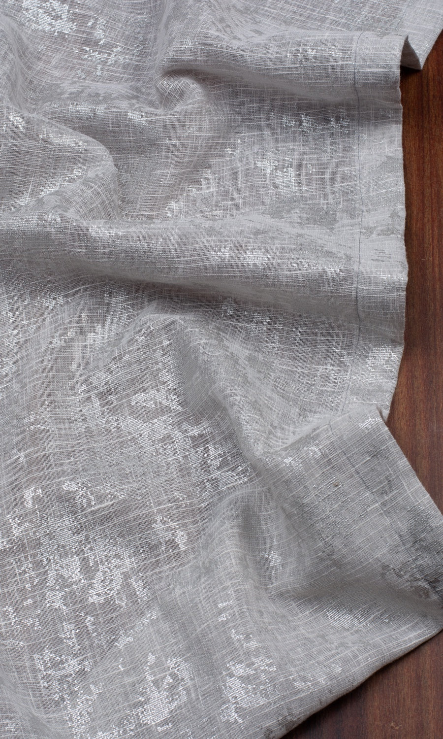 Semi-Sheer Made-to-Measure Roman Blinds (Gray/ Silver)