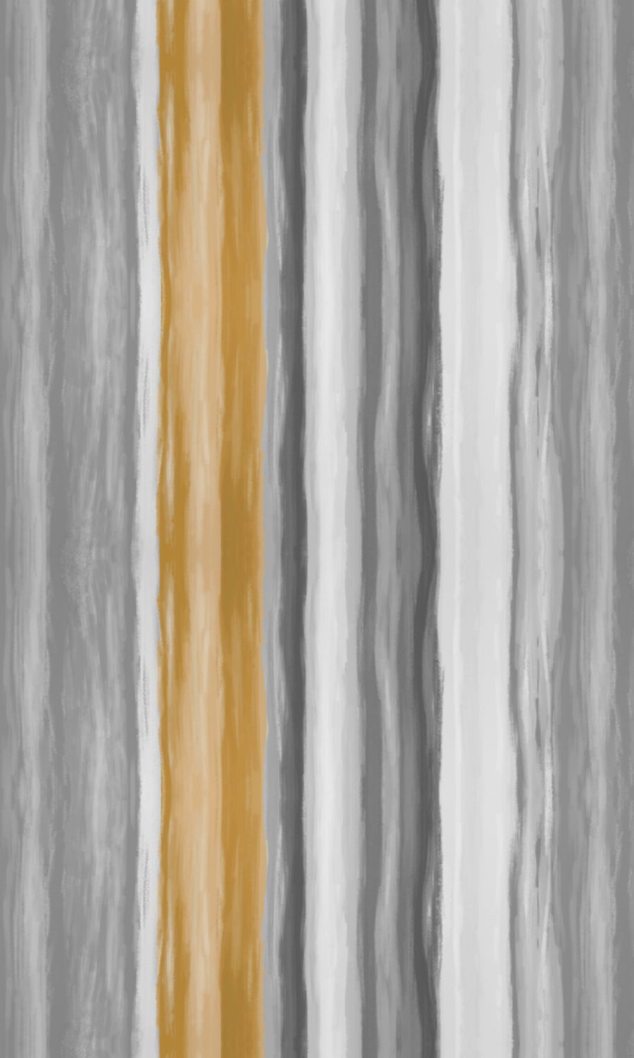 Dimout Striped Home Textile Fabric Material Sample (Grey/ Mustard Yellow)