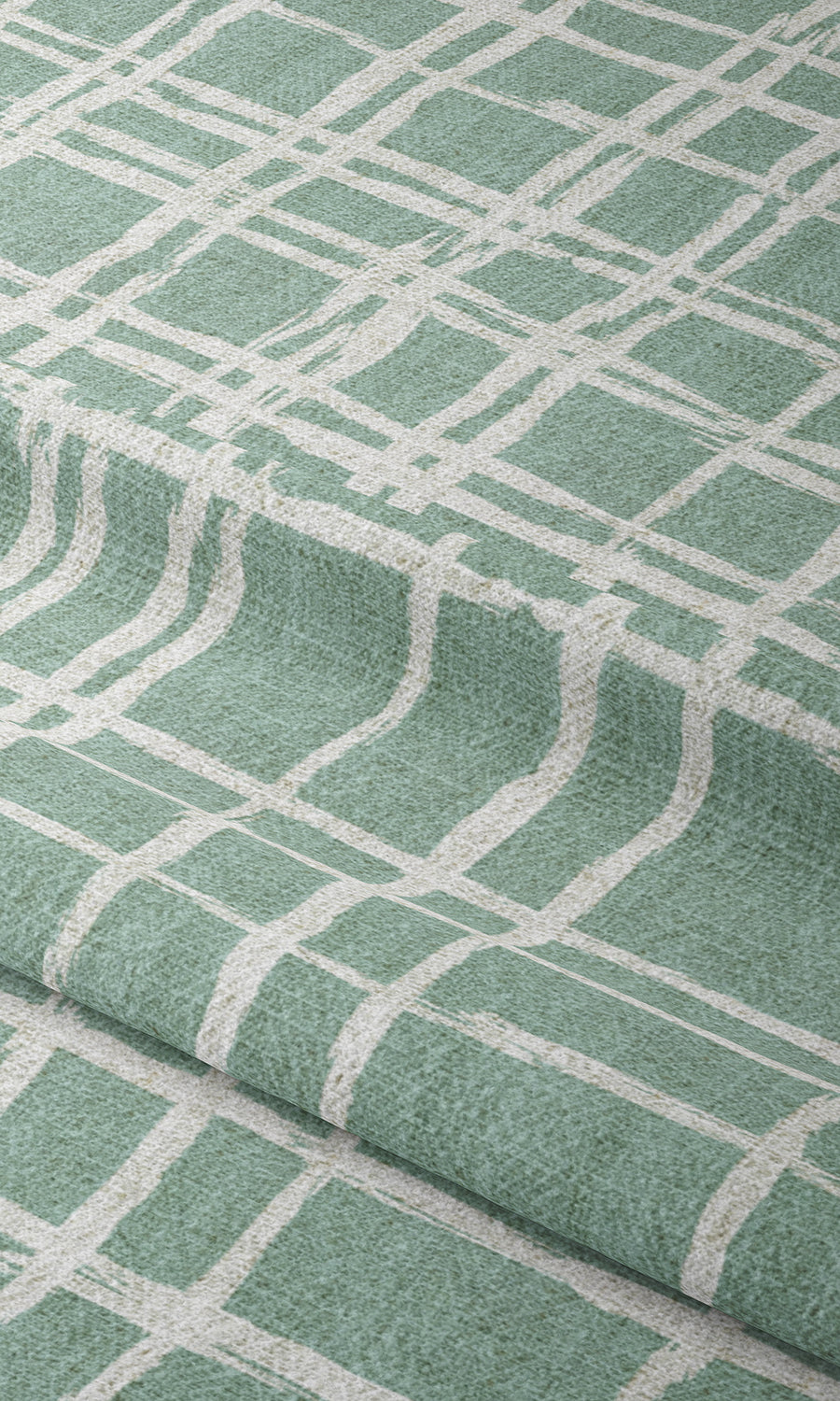 Abstract Print Window Treatments Fabric By the Metre (Duck Egg Blue/ White)