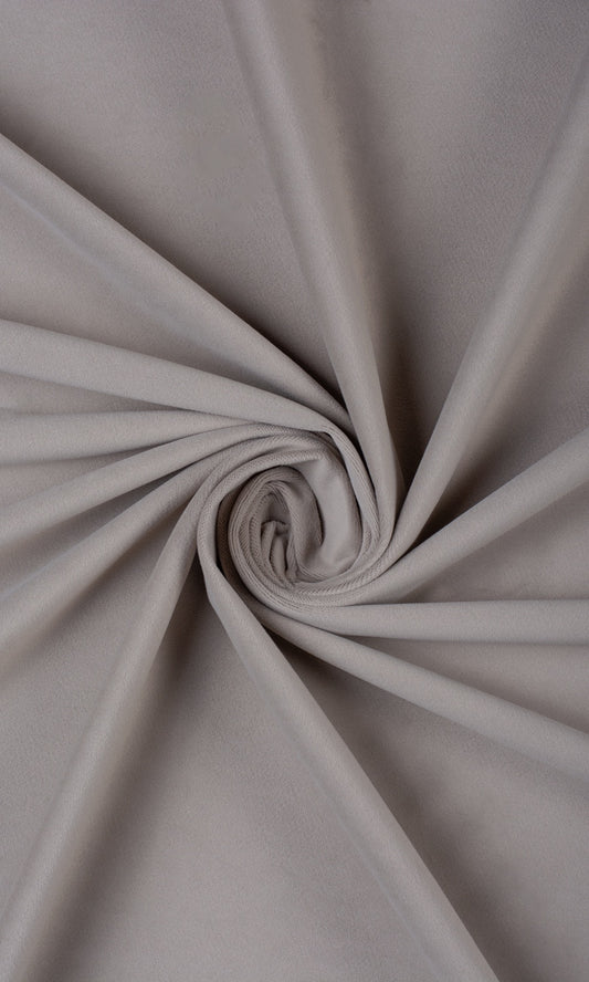 Velvet Home Décor Fabric By the Metre (Pale Greige)