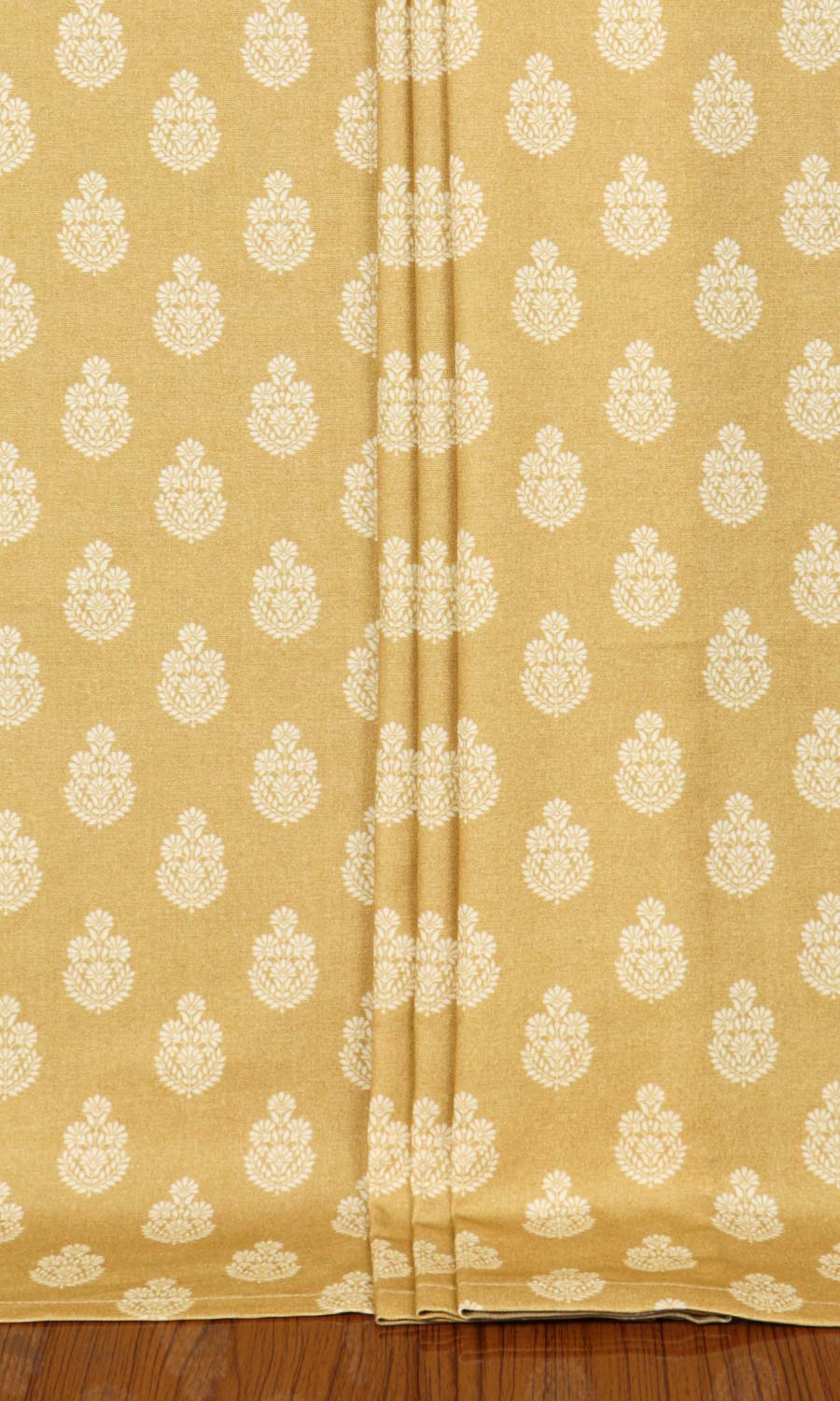 Floral Cotton Home Textile Fabric Material By the Metre (Yellow)