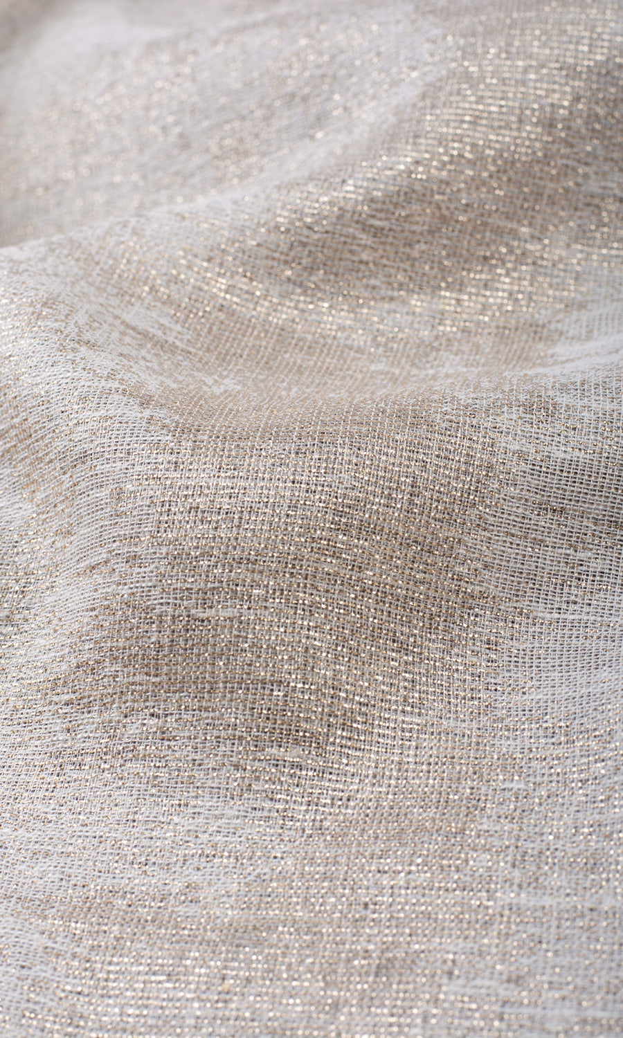 Textured Fabric Sample for Roman Blinds & Shades (Ivory/ Golden)