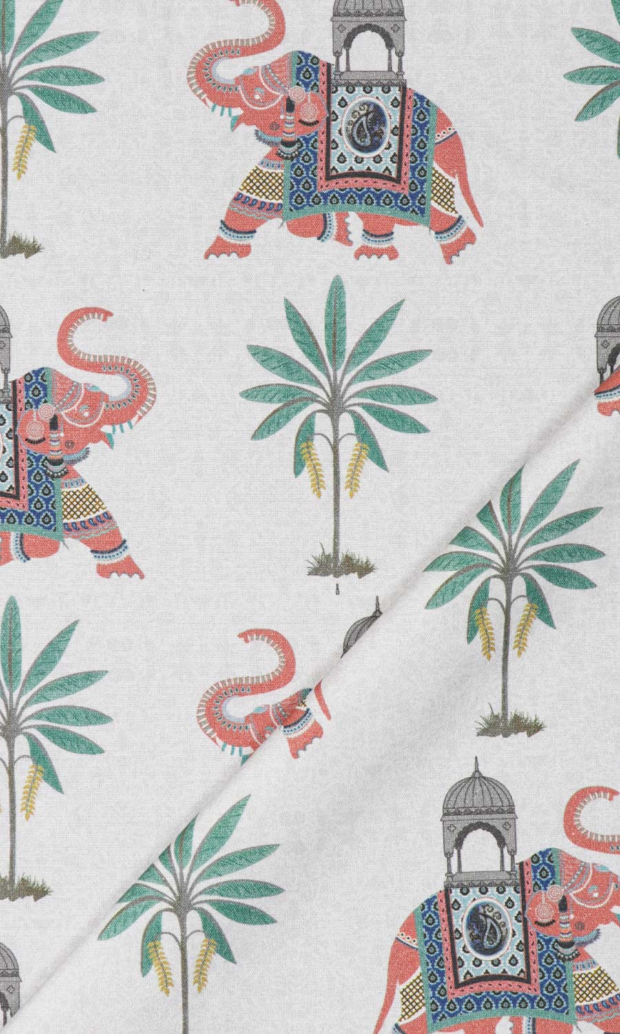 Floral Cotton Roman Blinds & Window Shades (Grey/ Red)