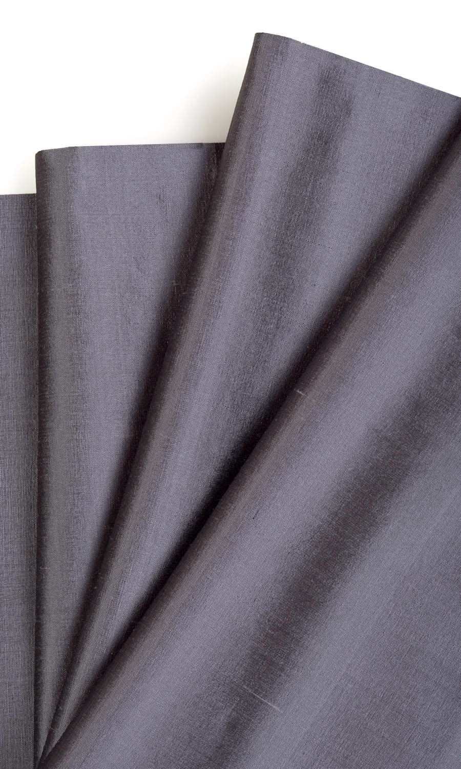 Shantung Silk Fabric Material By the Metre (Grey/ Purple)