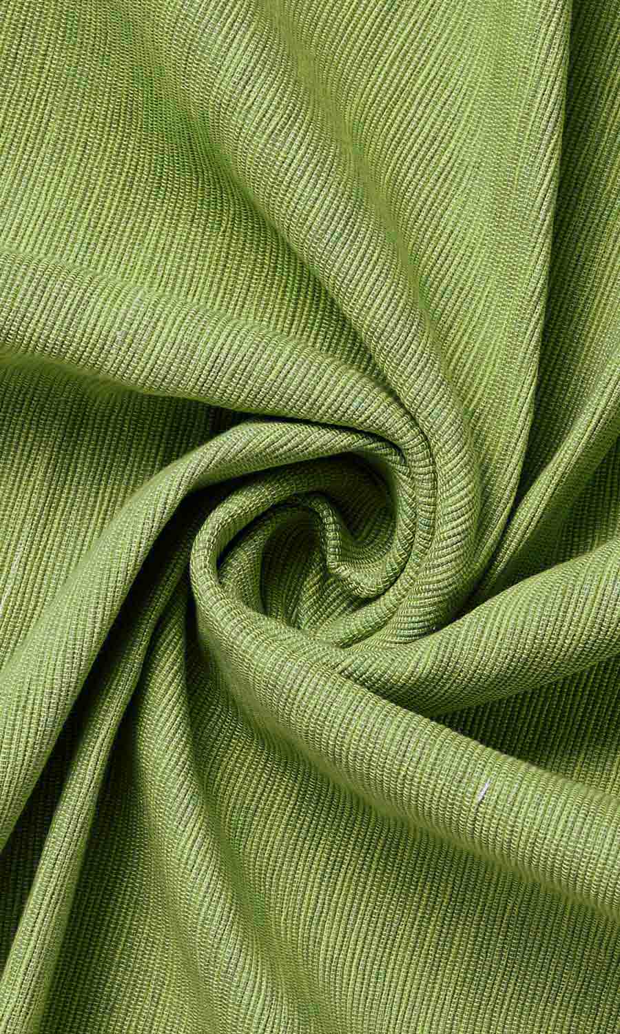 Cotton Window Treatments Fabric Sample (Green Cotton)