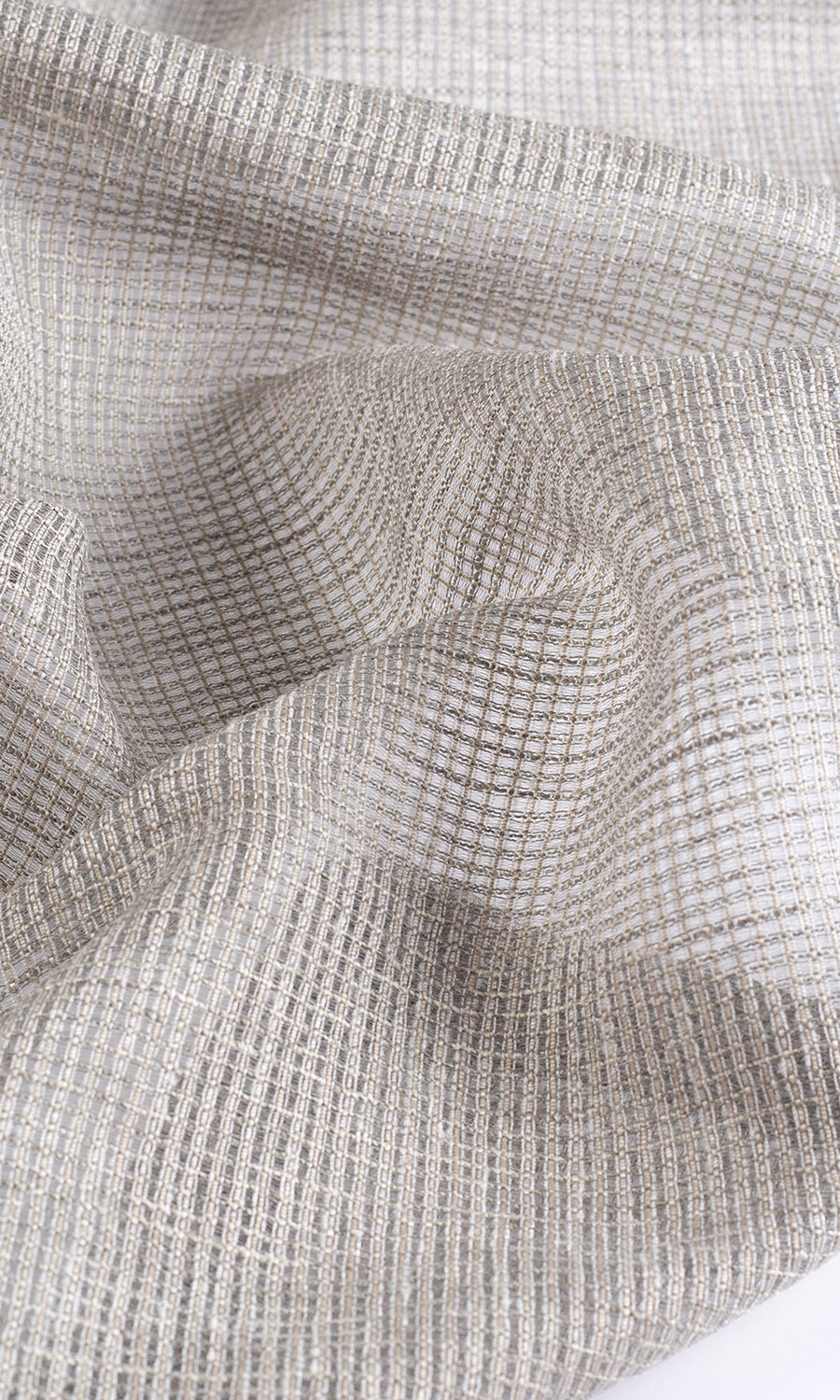 Checkered Sheer Any Size Style Roman Blinds (Grey)