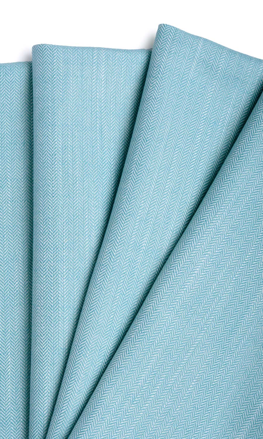 Herringbone Textured Free Fabric Material Sample (Blue)