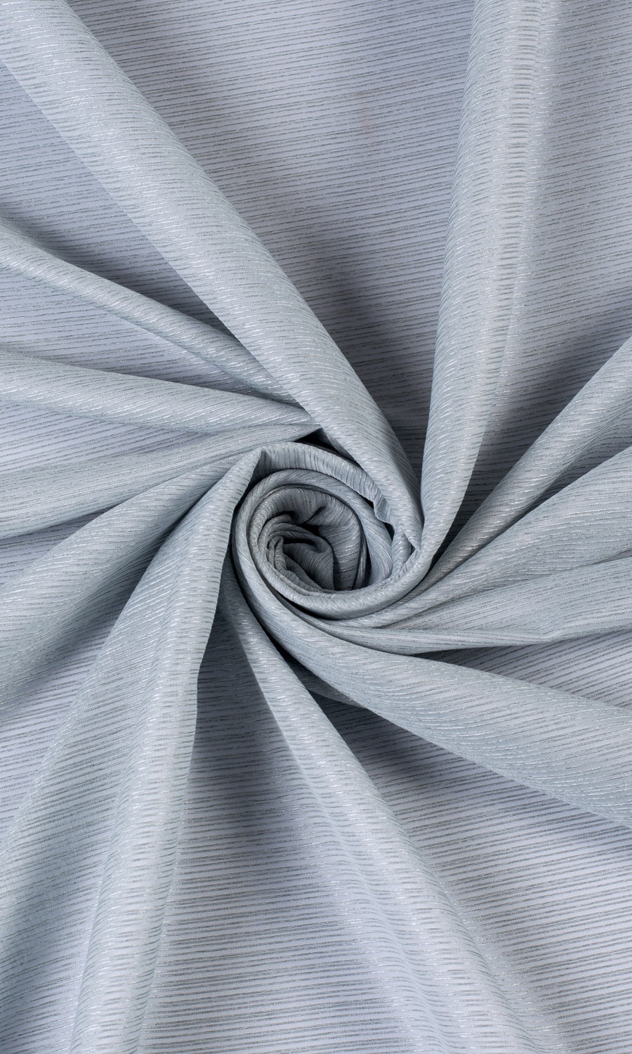 Striped Sheer Home Textile Fabric Material By the Metre (Periwinkle Gray)