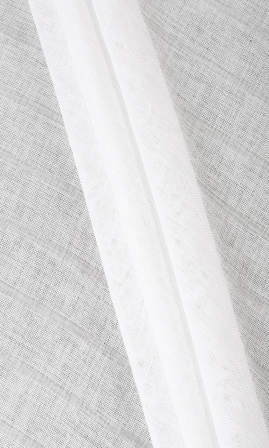 Textured Striped Sheer Shades (White) Extra Long Short Wide