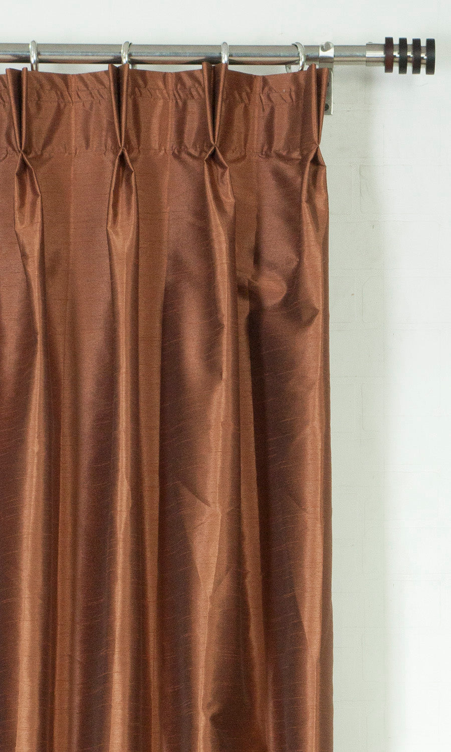Faux Silk Flat, Plain, Fake, Faux, European Relaxed Roman Blinds (Brown)