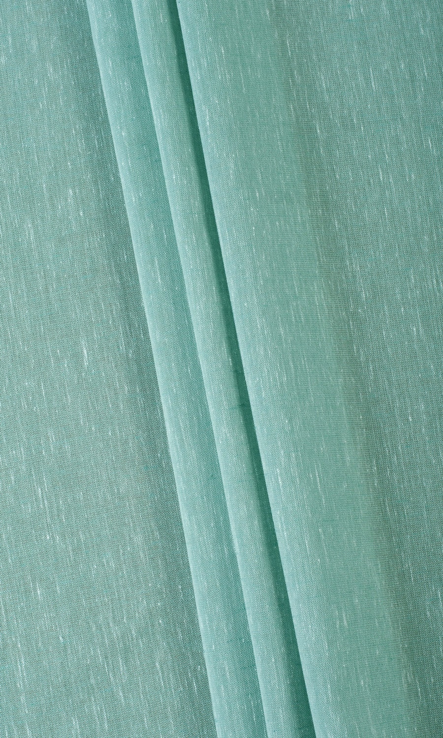 Plain Sheer Flat, Plain, Fake, Faux, European Relaxed Roman Blinds (Cyan Green)