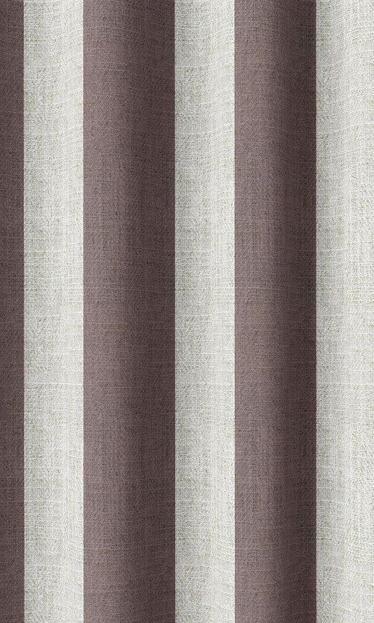 Striped Home Décor Fabric By the Metre (Plum Purple)