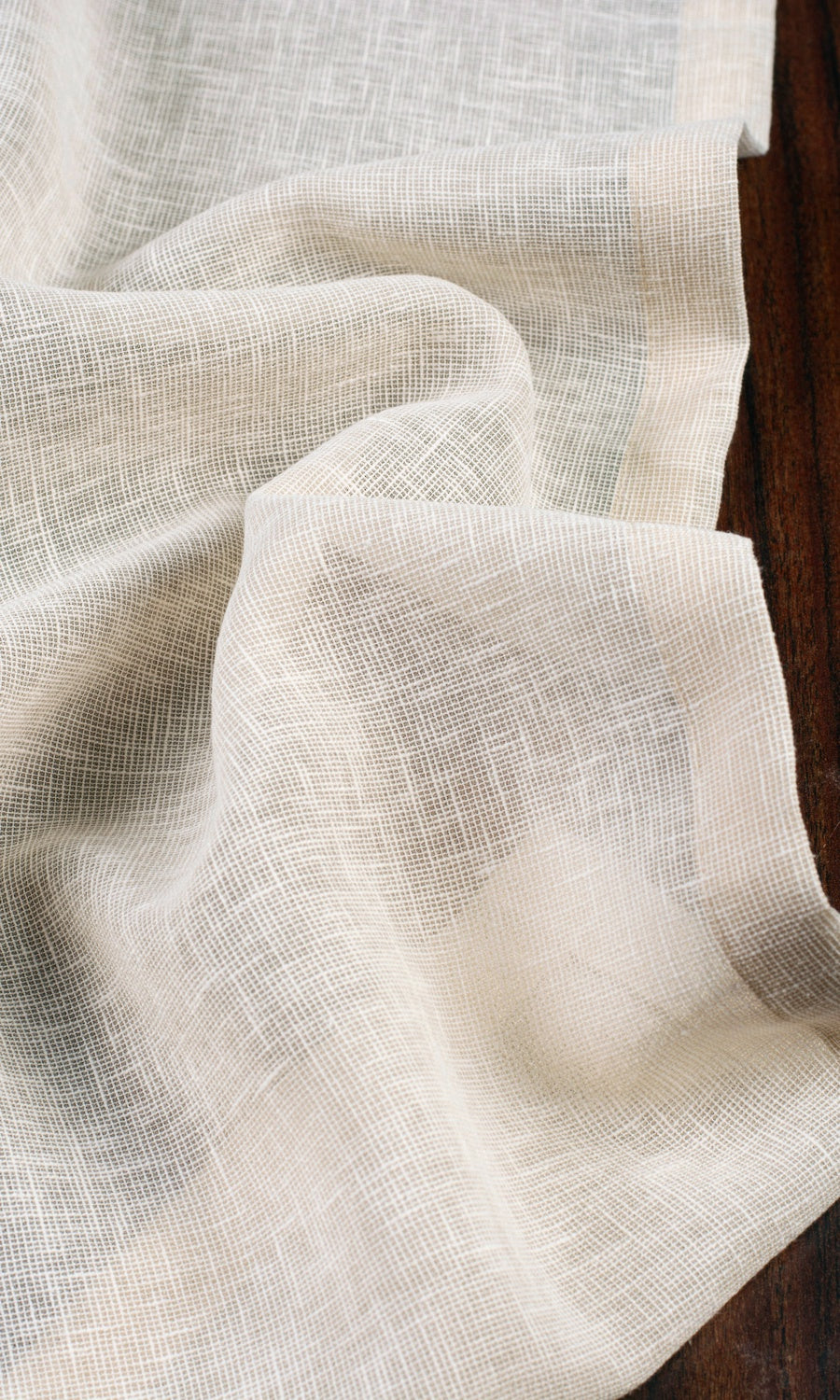 Plain Sheer Fabric Blinds (Beige) Extra Long Short Wide