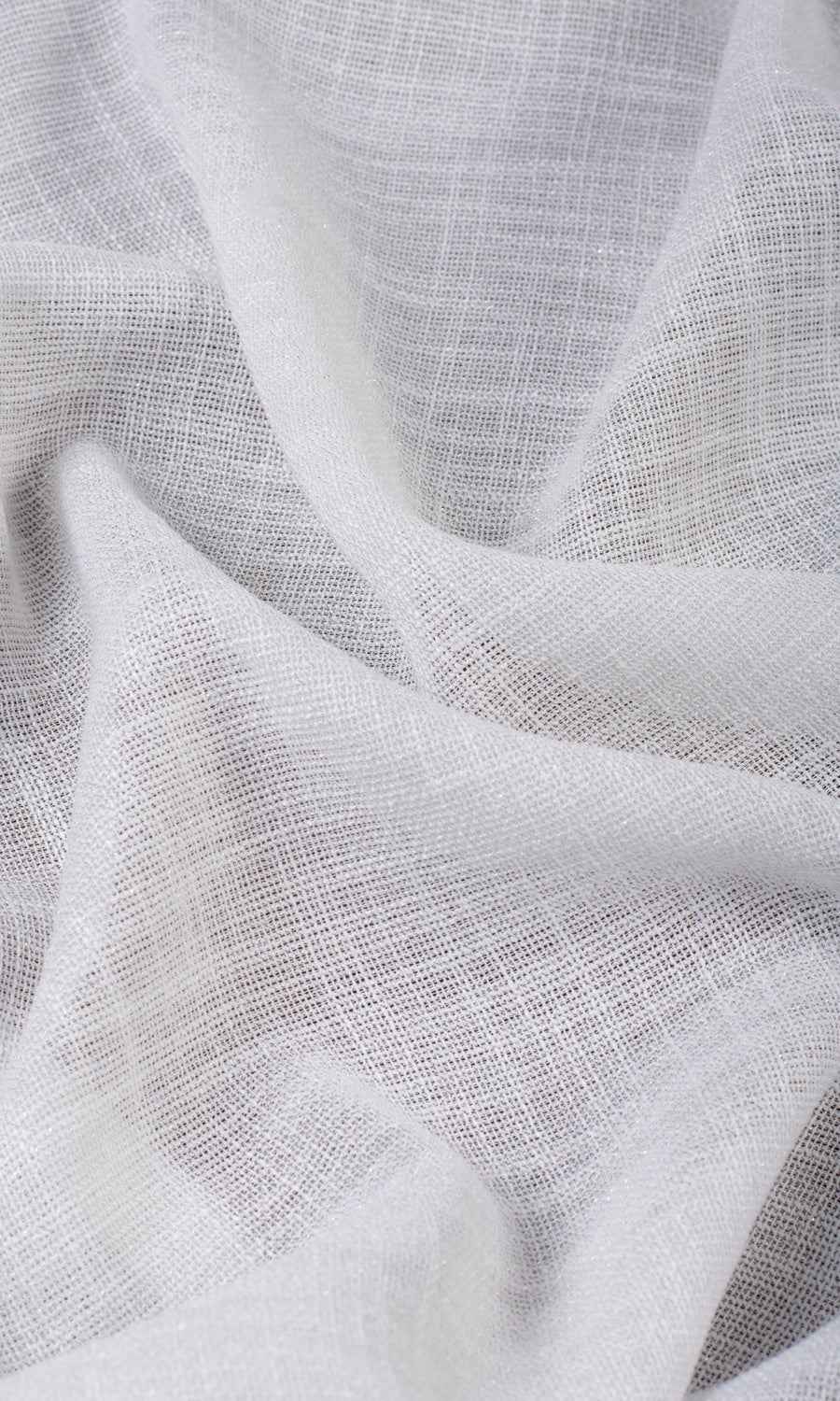 Textured Sheer Made-to-Measure Roman Blinds (Porcelain White)