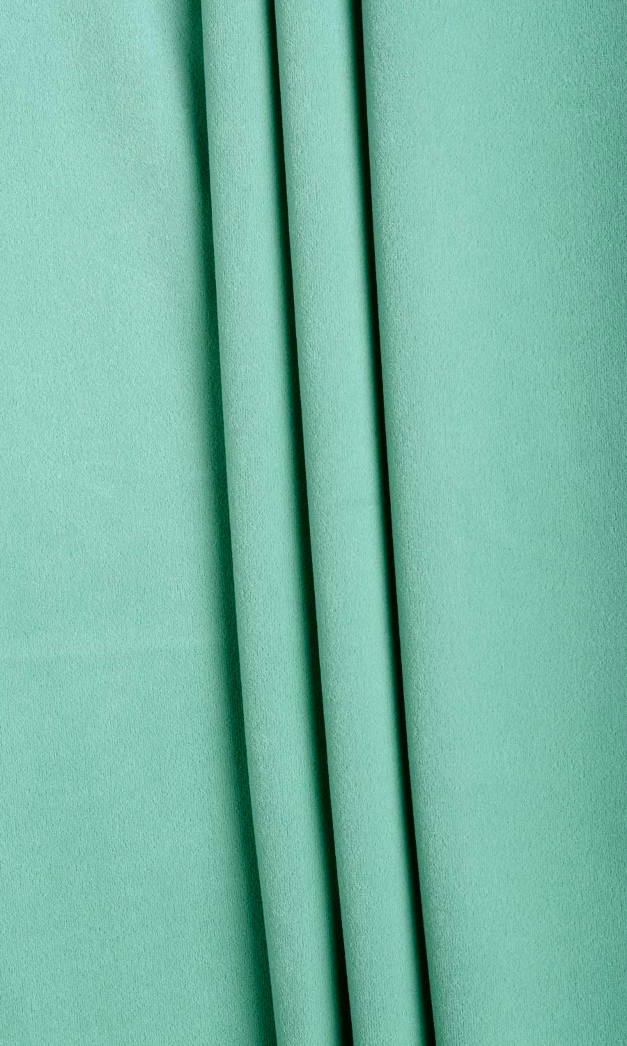 Velvet Fabric Material By the Metre (Seafoam Green)