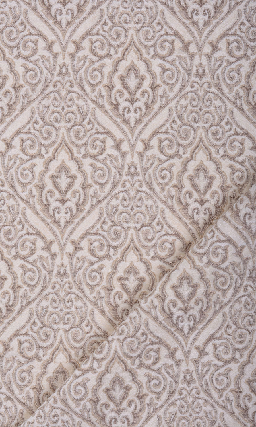 Velvet Fabric By the Metre for Roman Blinds & Shades (Ivory/ Beige)
