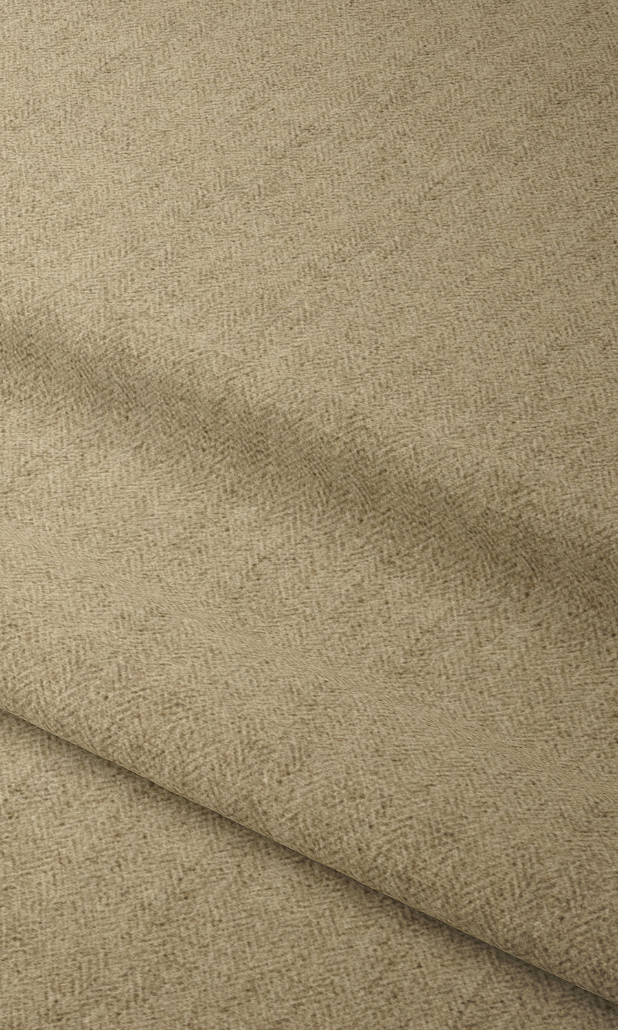 Herringbone Textured Home Textile Fabric Material Sample (Beige)