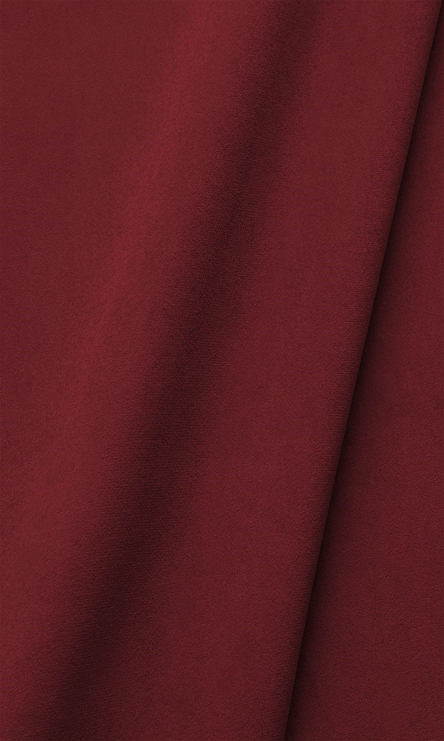 Velvet Window Treatments Fabric By the Metre (Deep Red)