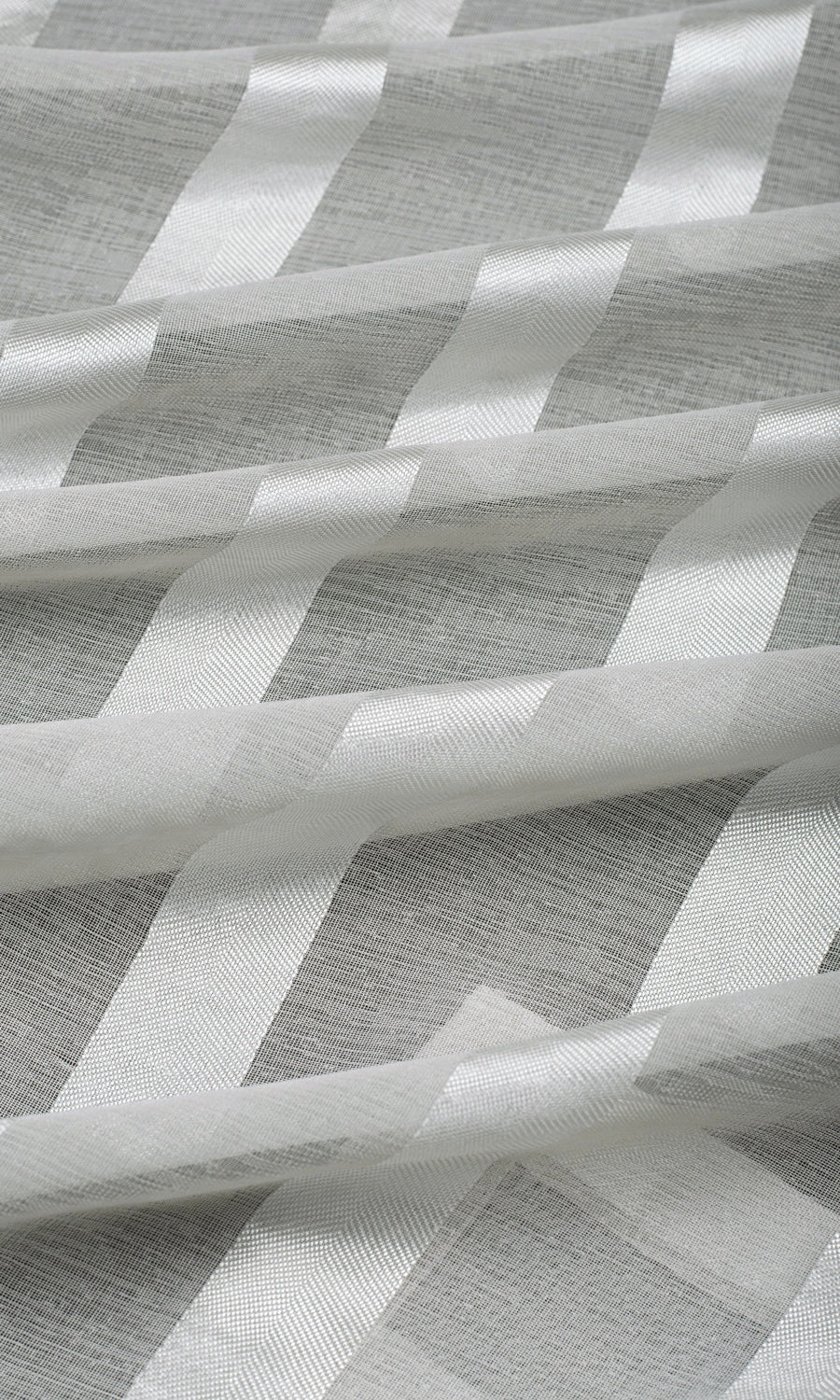 Striped Sheer Roman Blinds & Window Shades (Grey)