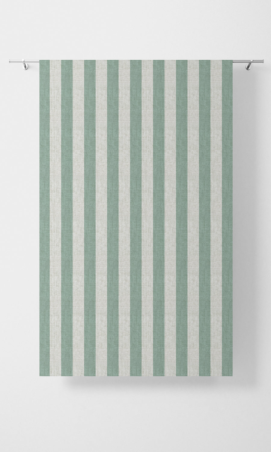 Striped Home Textile Fabric Material Sample (Egg Blue/ White)