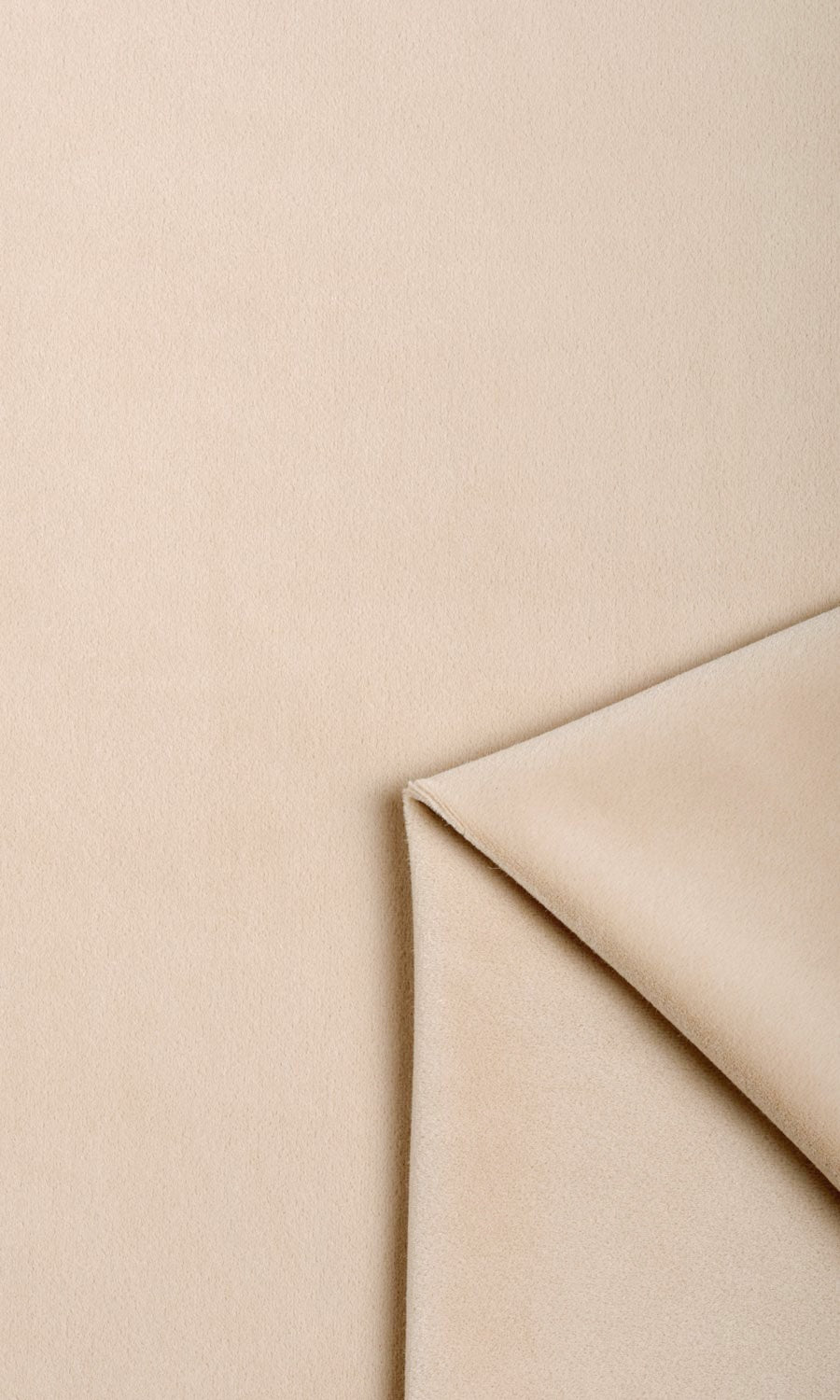 Velvet Flat, Plain, Fake, Faux, European Relaxed Roman Blinds (Beige)