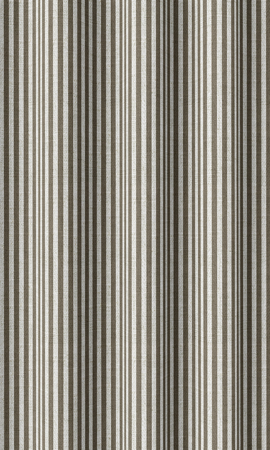 Striped Print Home Décor Fabric Sample (Brown/ White)
