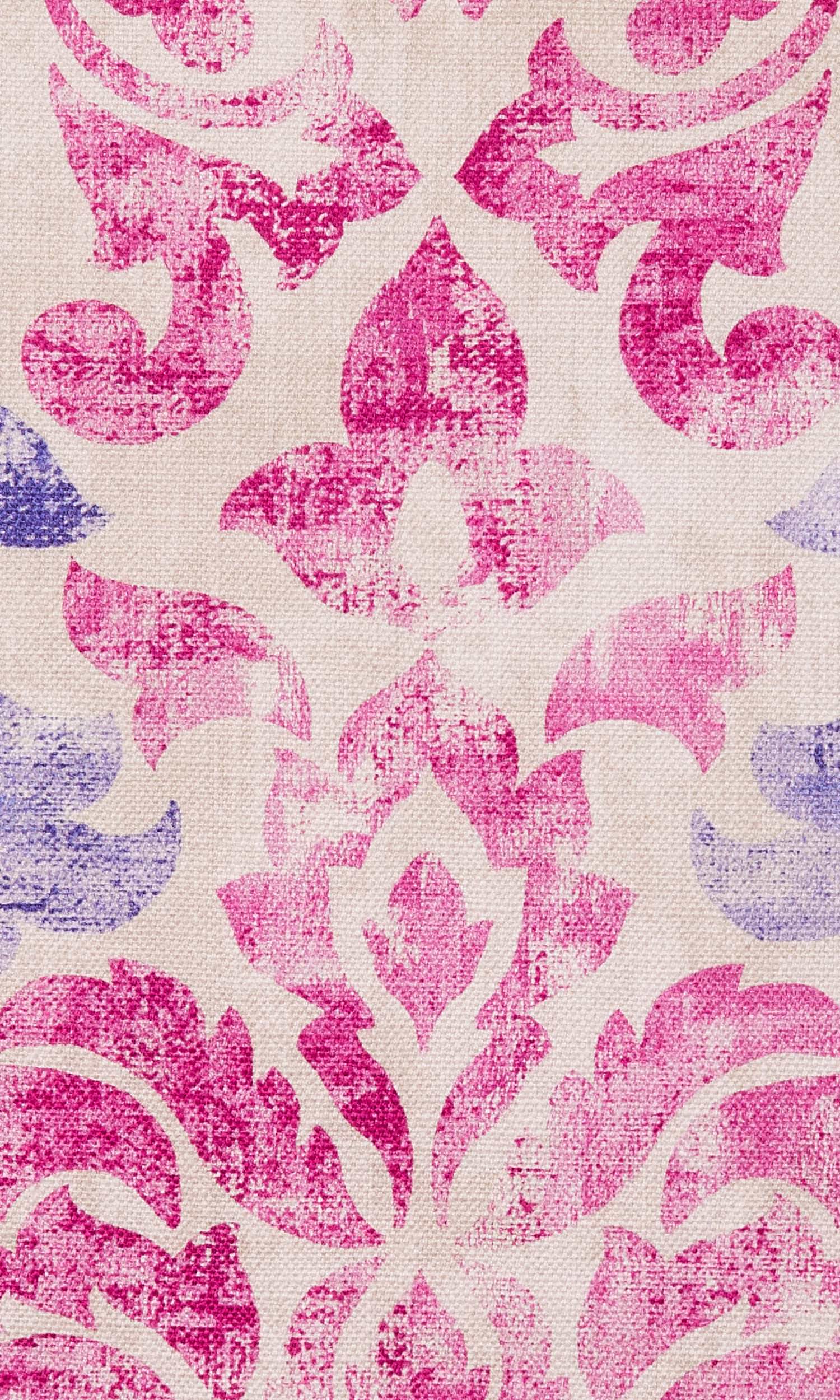 Printed Flat, Plain, Fake, Faux, European Relaxed Roman Blinds (Fuchsia Pink/ Purple)