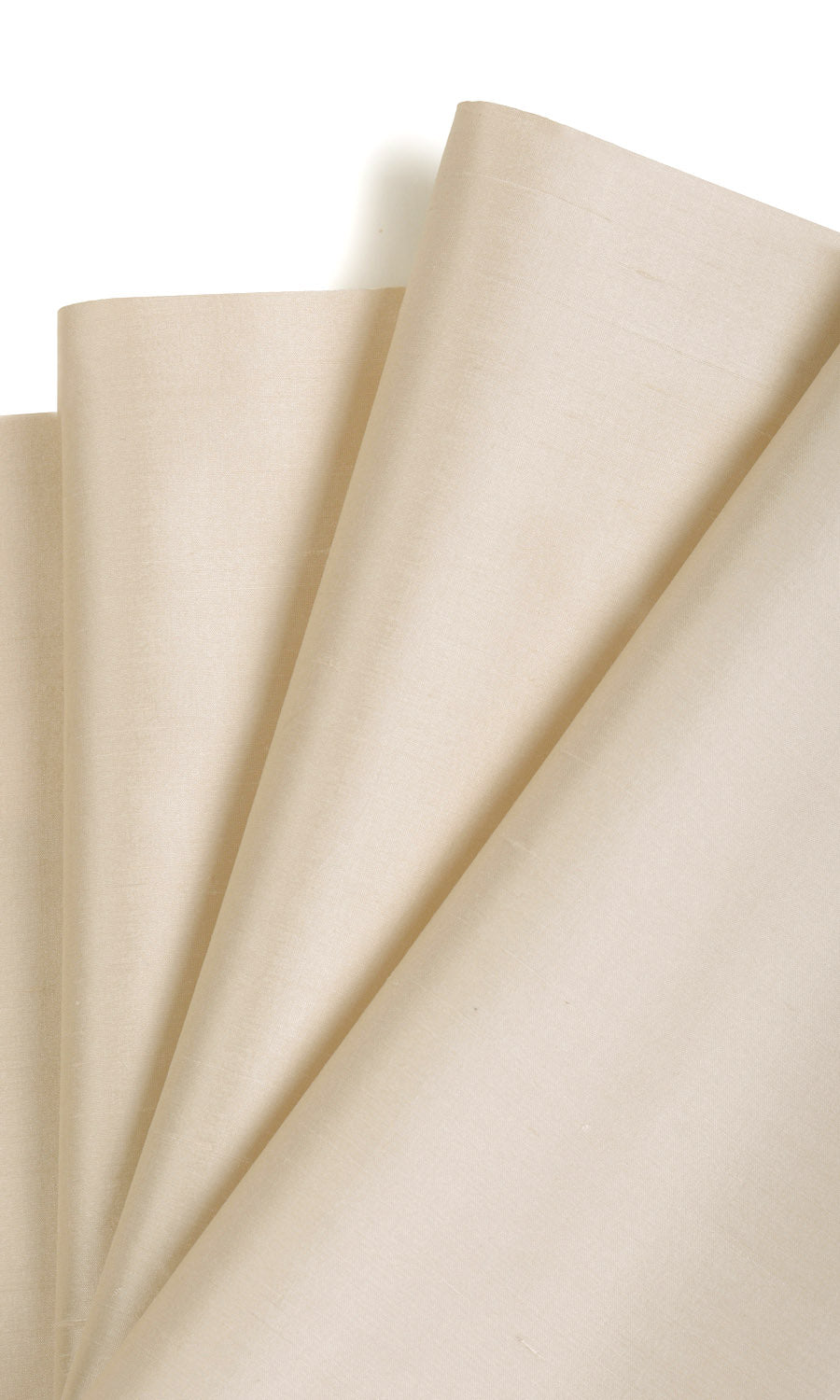 Shantung Silk Home Textile Fabric Material Sample (Pale Beige)