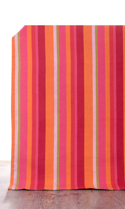 Cotton Fabric Blinds (Orange/ Pink)