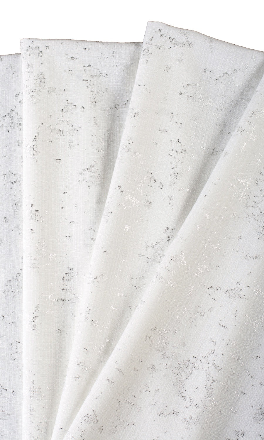 Metallic Abstract Print Made-to-Measure Roman Blinds (White/ Silver)