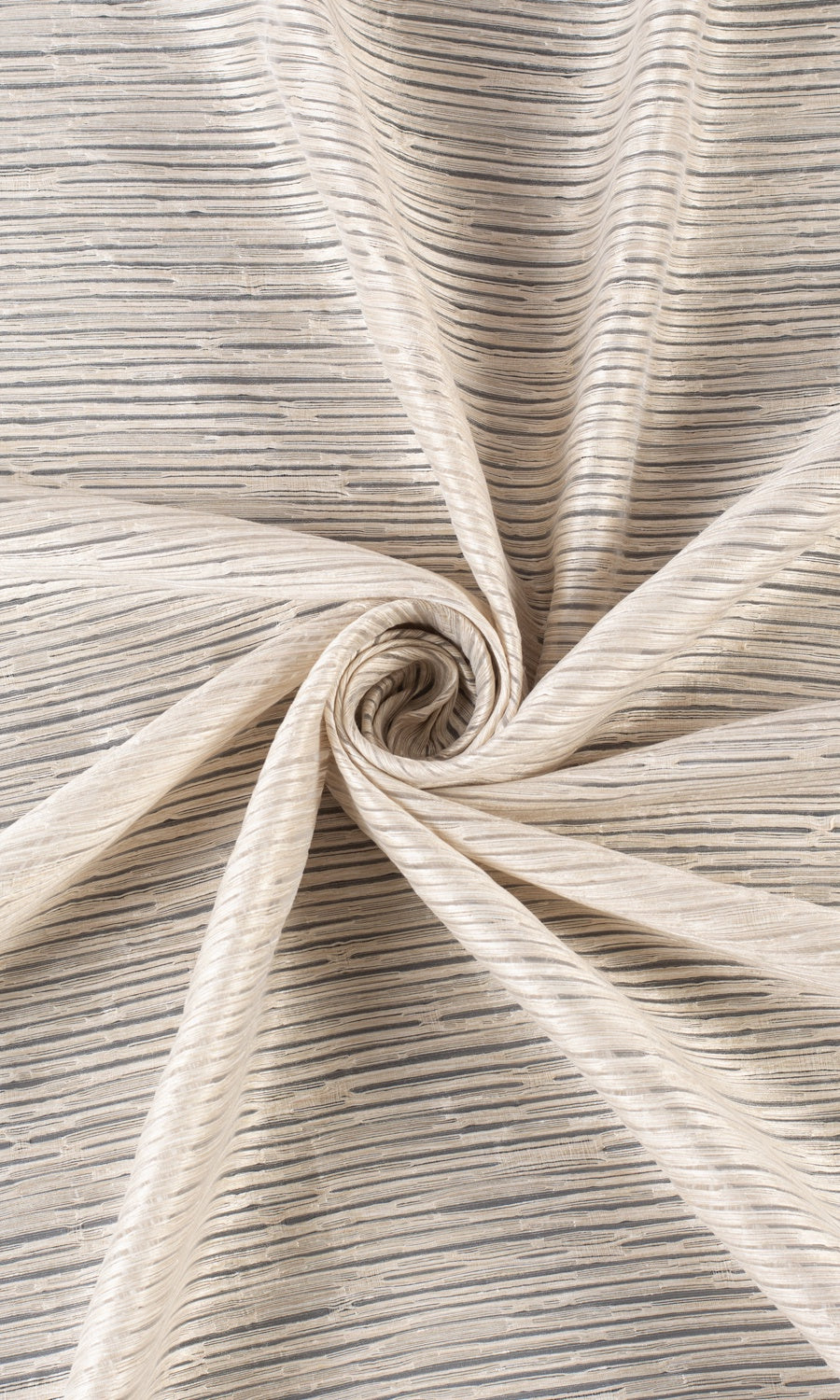 Striped Sheer Blinds (Pale Beige/ Ivory) for Living, Bedroom, Kitchen, Bathroom