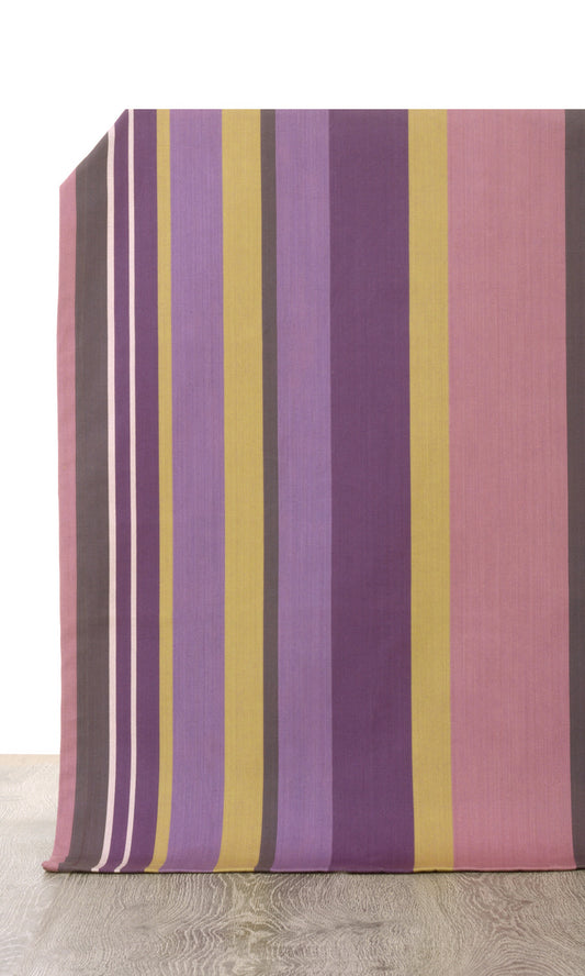 Cotton Home Décor Fabric Sample (Pink/ Purple)