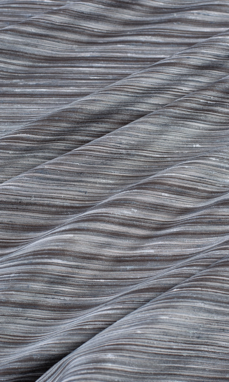 Textured Fabric Sample for Roman Blinds & Shades (Grey/ Black)